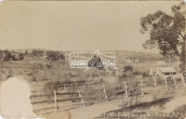 Postcard - Photograph, Eltham from Greensborough Road, No. 1, c.1910