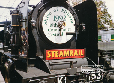 Photograph, Steam Train at Eltham Station, 1992