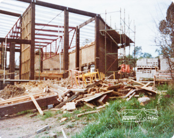 Photograph, Peter Bassett-Smith, Construction of Eltham Community Centre, June 1977, 1977