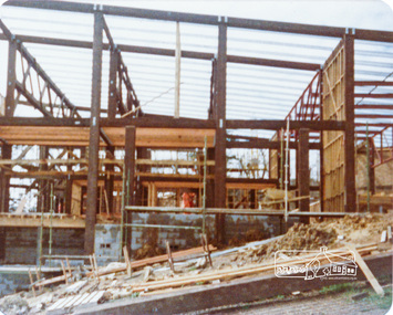 Photograph, Peter Bassett-Smith, Construction of Eltham Community Centre, June 1977, 1977
