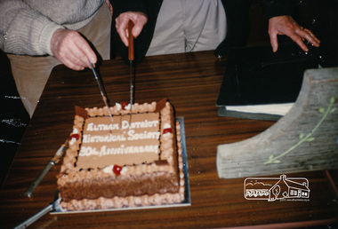 Photograph, Eltham District Historical Society 30th Anniversary Cake, 1997