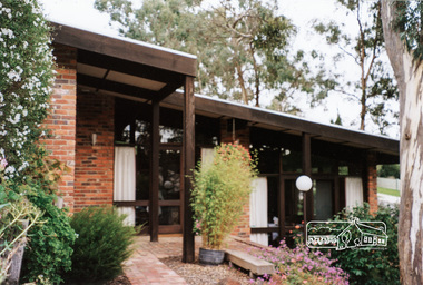 Photograph, Gayle Blackwood, Alistair Knox designed mudbrick  home, cnr Brougham and Bible streets, Eltham