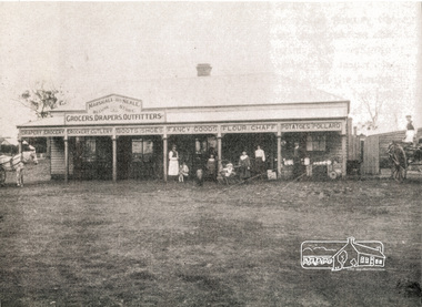 Photograph, Marshall and Neale Beehive Store; Grocers, Drapers, Outfitters; Noorat