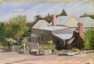 Photograph, R.H. Luxmoore, Painting, 'The Hawthorns', R.H. Luxmoore, 1919, 2/2/19