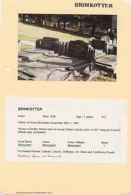 Folder, Brinkkotter, 1940-1960c