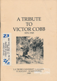 Book, Andrew Mackenzie et al, A tribute to Victor Cobb, 1876-1945 : a retrospective exhibition /​ curated by Andrew Mackenzie, 1985