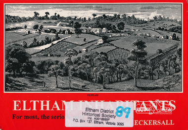 Book, Kenneth Eric Eckersall, Eltham inhabitants : for most, the serious part : church in community 1850-2000 /​ Kenneth Eric Eckersall, 2000