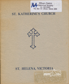 Book, St Helena Church, St. Katherine's Church, St. Helena, Victoria, 1958