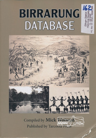 Book, Tarcoola Press, Birrarung Database compiled by Mick Woiwod, 2012