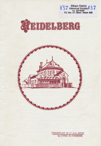 Book, Cyril R. Cummins, Transport in Heidelberg /​ by Cyril R. Cummins, 1980s