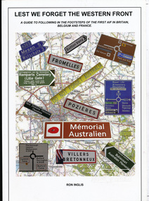 Book, Ronald William Inglis, Lest we forget the Western Front : a guide to following in the footsteps of the first AIF in Britain, Belgium and France, 2010