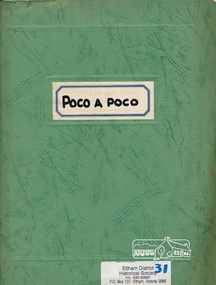 Book, Poco a Poco: the story of the Shire of Eltham Brass Band, November 1964, 1964