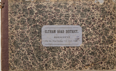 Ledger, Eltham Road District. Assessment for the Year ending Oct. 14th, 1860 (Version 2), 1859c