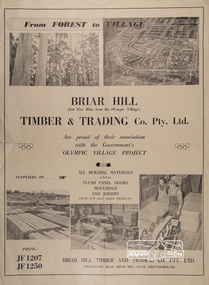Poster, Briar Hill Timber & Trading Co. Pty. Ltd, c.1956