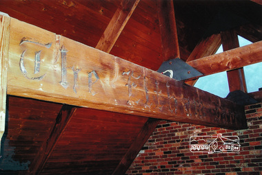 Photographs, Recycled timber beam from Eltham Barrel