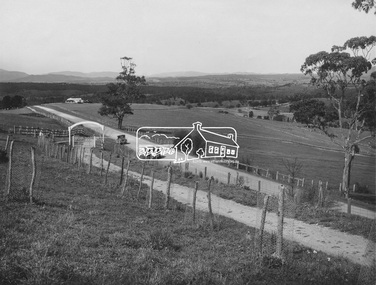 Photograph, Entrance to Shire of Eltham Memorial Park, Garden Hill, Eltham-Yarra Glen Road, Kangaroo Ground, c.1923