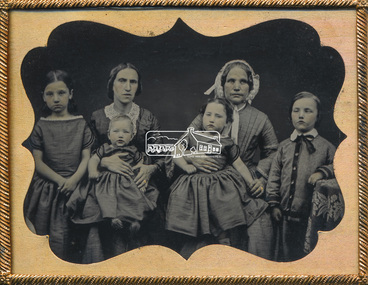Photograph - Daguerreotype Photo Case, Members of the Hill family, early Eltham settlers, c.1860