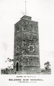 Photograph, Tom Prior, Shire of Eltham, Soldiers' War Memorial, unveiled 11-11-26