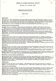 Newsletter, Newsletter, No. 2, July 1978