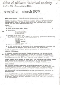 Newsletter, Newsletter, No. 5, March 1979