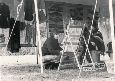 Photograph, Eltham Living and Learning Centre Open Day, tent in front of car park area, circa 1986, 1986c