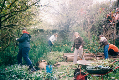 Photograph, Working bee, Eltham Living and Learning Centre, c.1976-1978, 1970s