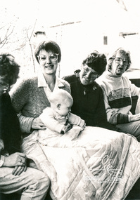 Photograph, Helen Ziebell and Adam (6 months), at Eltham Living and Learning Centre, c.1984, 1984c
