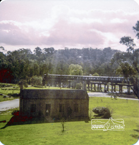 Photograph, Shillinglaw Cottage and Trestle Bridge, Eltham, Sep 1976, 1976