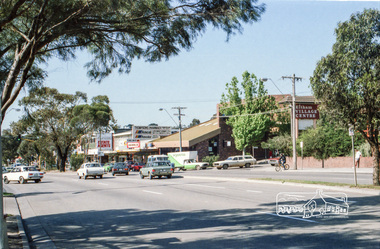 Photograph, Eltham shops, Main Road, c.1985, 1985c