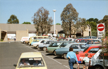 Photograph, Eltham shops, Safeway Carpark, Main Road, c.1985, 1985c