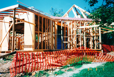 Photograph, Pavilion under construction, March 1994, 1994