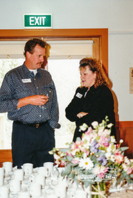 Photograph, Linda and Paul ? at the opening of the Eltham Living and Learning Centre 'Pavilion' building, 10 October 1994, 10/10/1994