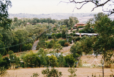 Photograph, View from Aqueduct Path near Wombat Drive, Eltham, 1991