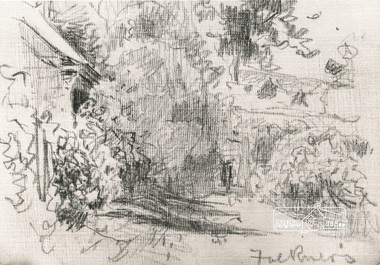 Photograph, Sketch study of street scene