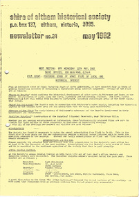 Newsletter, No. 24 May 1982