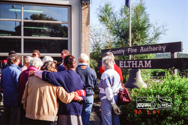 Photograph, Eltham Fire Station, Main Road, Eltham Heritage Tour, 24 May 1992, 24/05/1992
