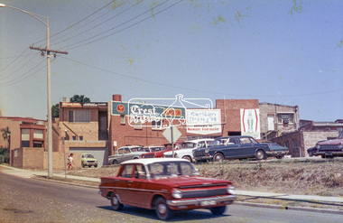 Photograph, Rear view of Lower Plenty shops from Para Road, c.1976, 1976c