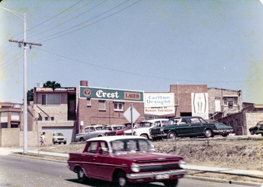 Photograph, Rear view of Lower Plenty shops from Para Road, c.1976, 1976c
