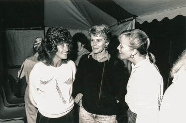 Photograph, On left, Cr. Mary Grant (1980-1994, 3 yrs Shire President), Shire of Eltham function, c.1990, 1990c