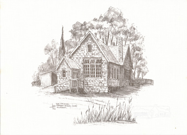 Print, Don Brown, The Original Primary School (209), Eltham, 1980