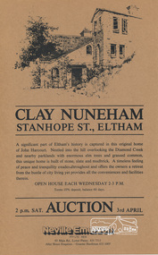 Auction Sale Brochure, Clay Nuneham, Stanhope Street, Eltham