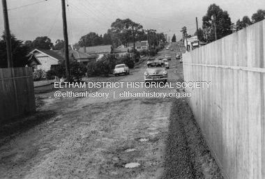 Photograph, R.J. Manuell, Old railway overpass, Sherbourne Road, Briar Hill, c. Sep 1963