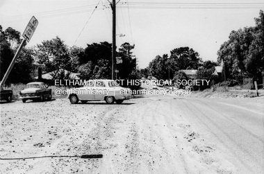 Photograph, Intersection of Main Road and Pitt Street, Eltham, February 1968, Feb 1968
