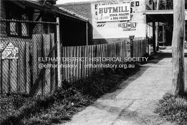 Photograph, Looking south along the east side of Main Road towards York Street, Eltham, February 1968, Feb 1968