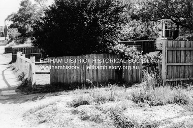 Photograph, Looking north from the east side of Main Road between Henry and York Streets, Eltham, February 1968, Feb 1968
