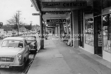 Photograph, Shopping centre, Main Road, Eltham, February 1968, Feb 1968