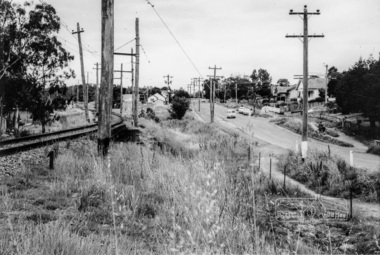 Photograph, Looking north along Main Road from Cecil Street intersection, Eltham, February 1968, Feb 1968