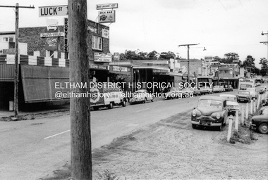 Photograph, Shopping centre, Main Road, Eltham, February 1968, Feb 1968