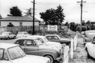 Photograph, North end of the railway station carpark, Eltham, February 1968, Feb 1968