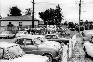 Photograph, North end of the railway station carpark, Eltham, February 1968, Feb 1968